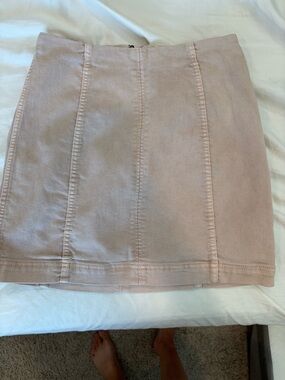 Free people mini denim skirt